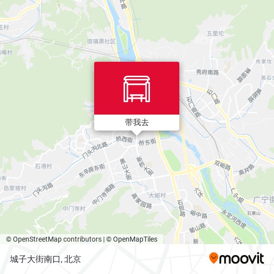 城子大街南口地图