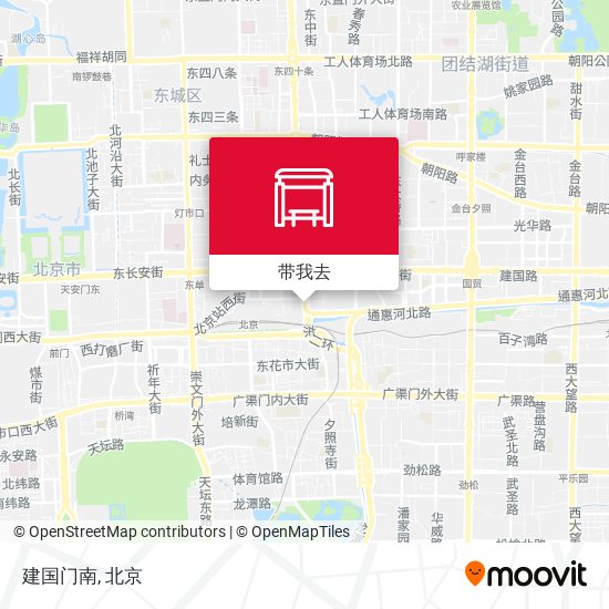 建国门南地图
