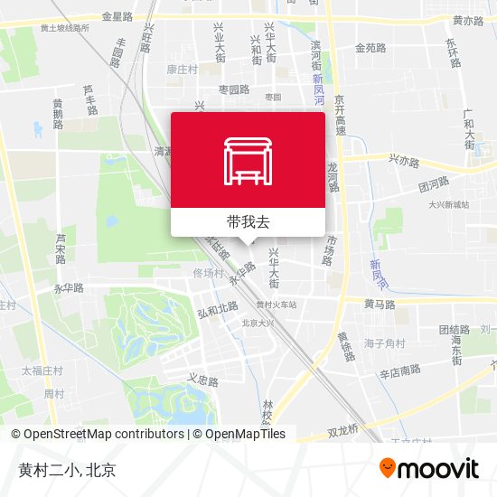 黄村二小地图