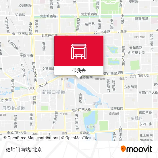德胜门南站地图