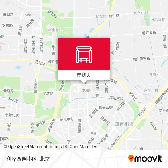 利泽西园小区地图