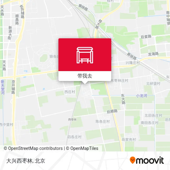 大兴西枣林地图