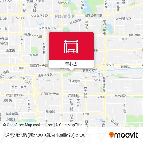 通惠河北路(新北京电视台东侧路边)地图