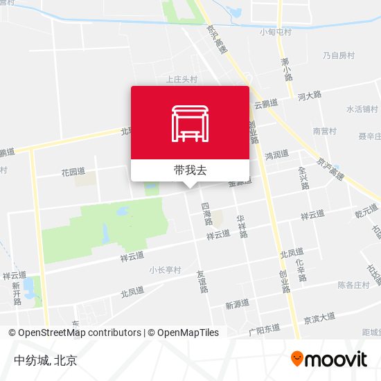 中纺城地图