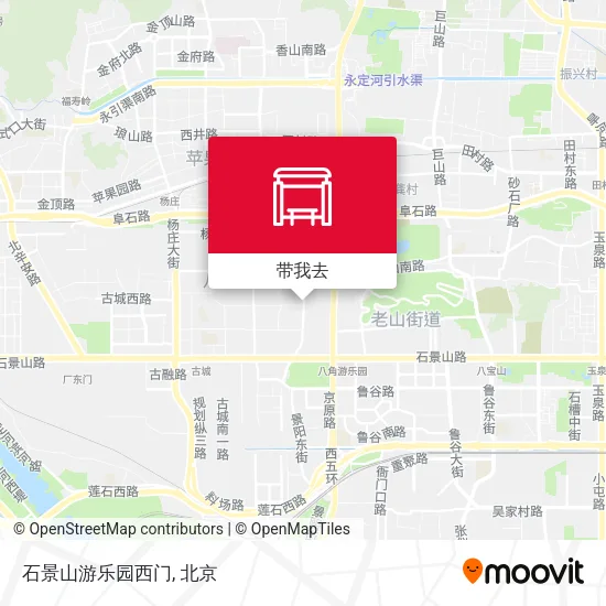 石景山游乐园西门地图