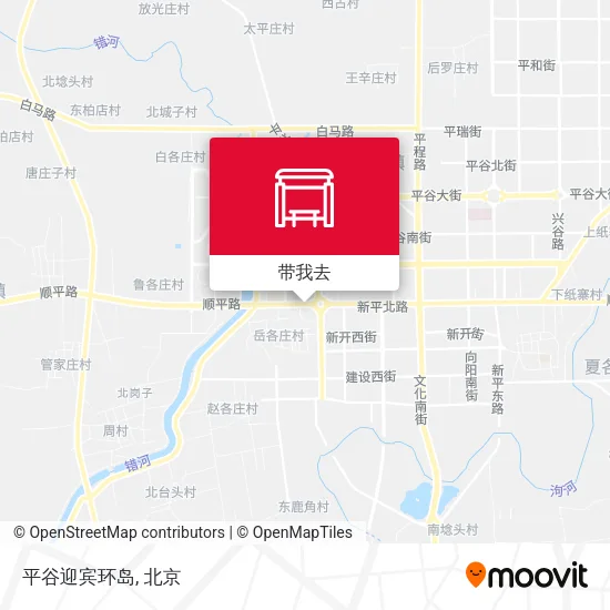 平谷迎宾环岛地图