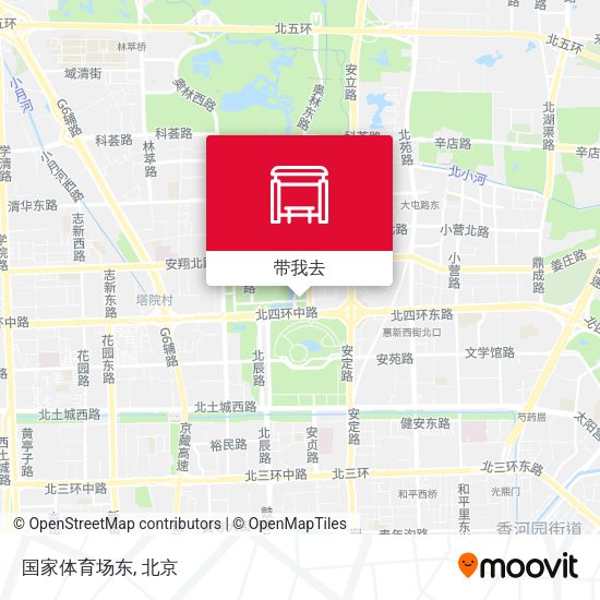 国家体育场东地图