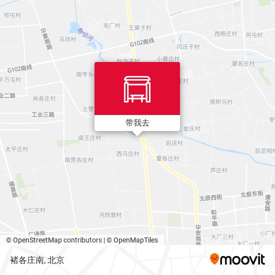 褚各庄南地图