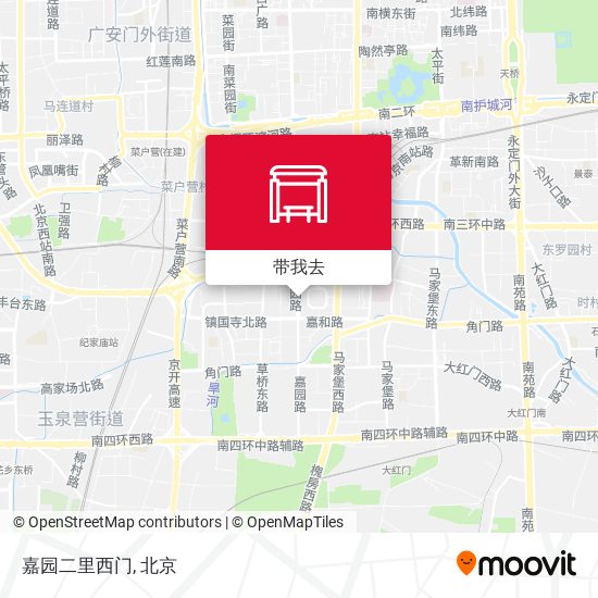 嘉园二里西门地图