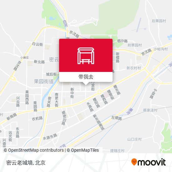 密云老城墙地图