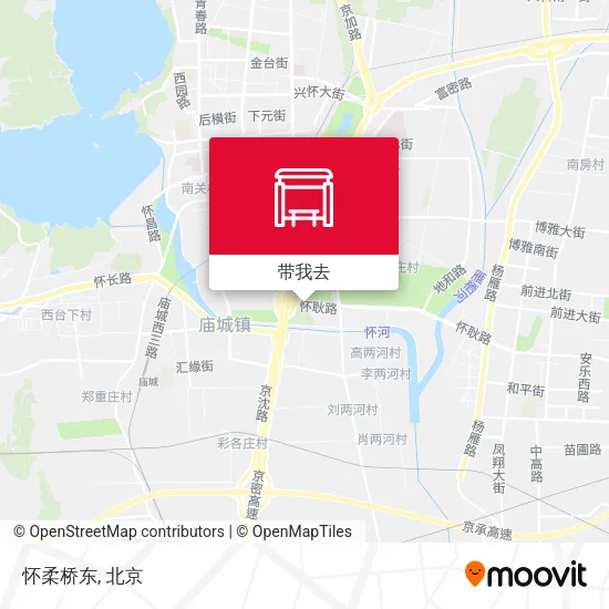 怀柔桥东地图