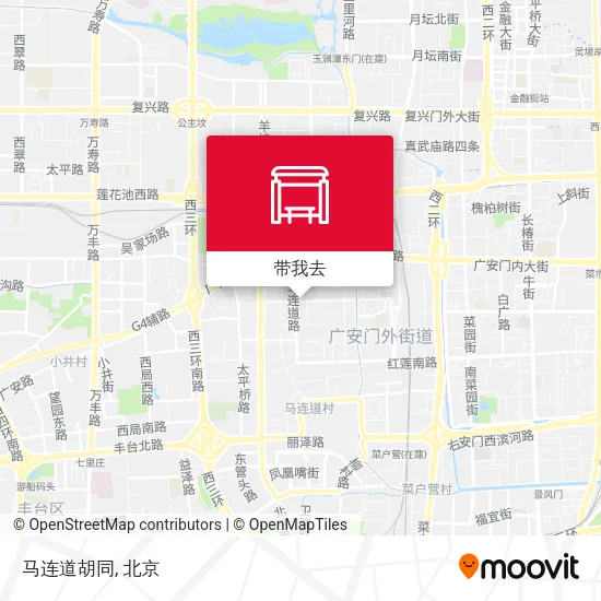 马连道胡同地图