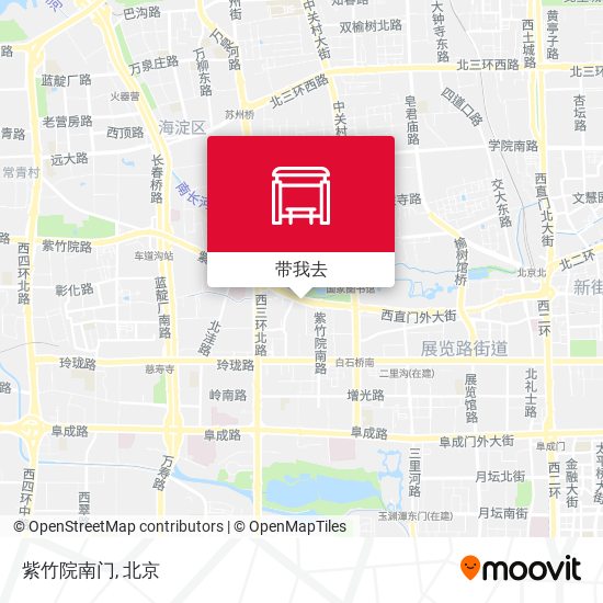 紫竹院南门地图