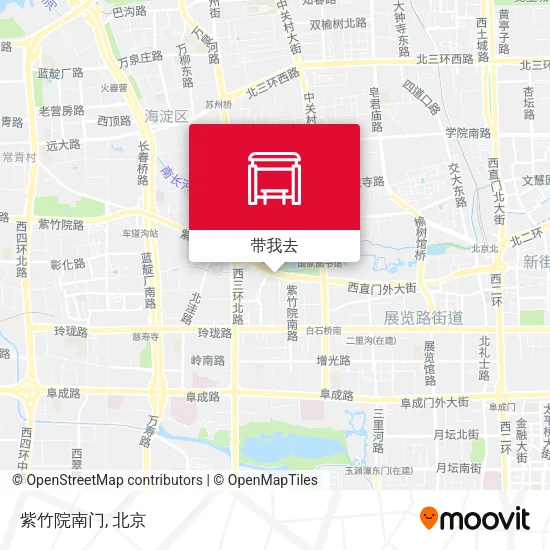 紫竹院南门地图