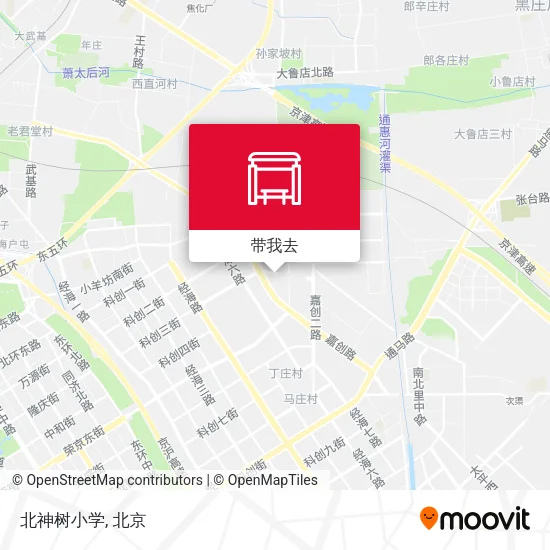 北神树小学地图