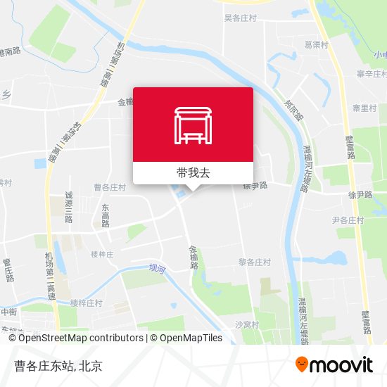 曹各庄东站地图