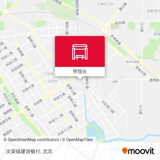 次渠镇建设银行地图