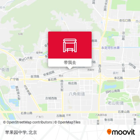 苹果园中学地图