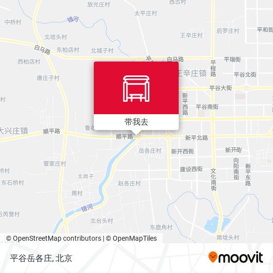 平谷岳各庄地图