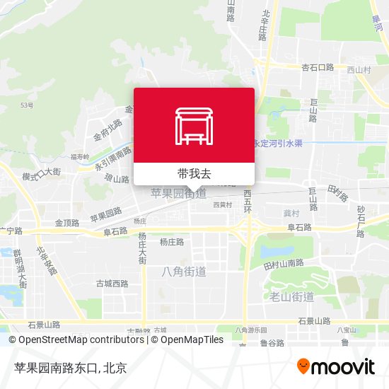 苹果园南路东口地图