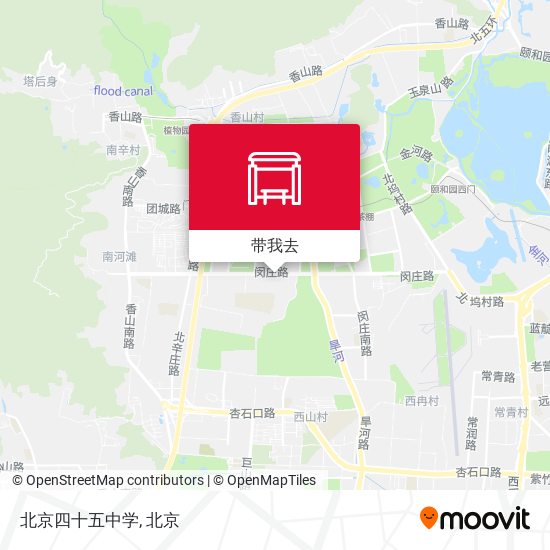北京四十五中学地图