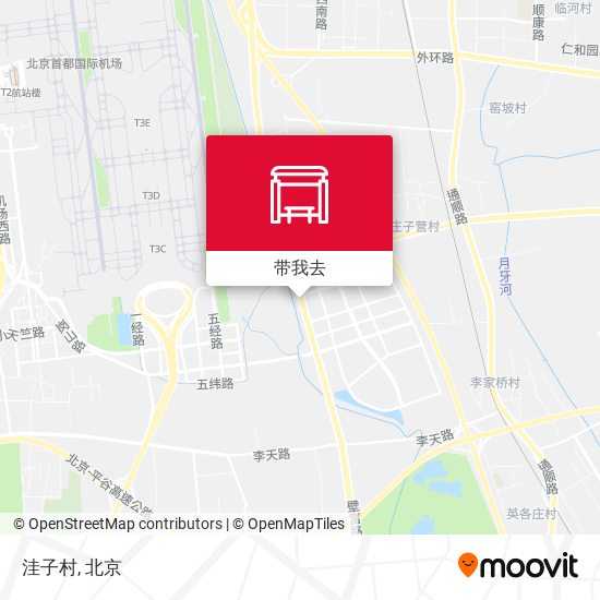 洼子村地图