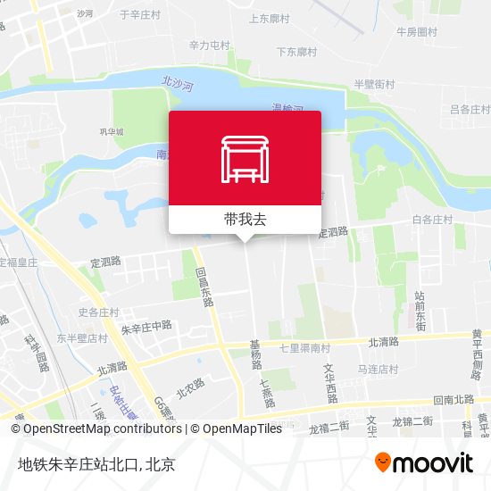地铁朱辛庄站北口地图