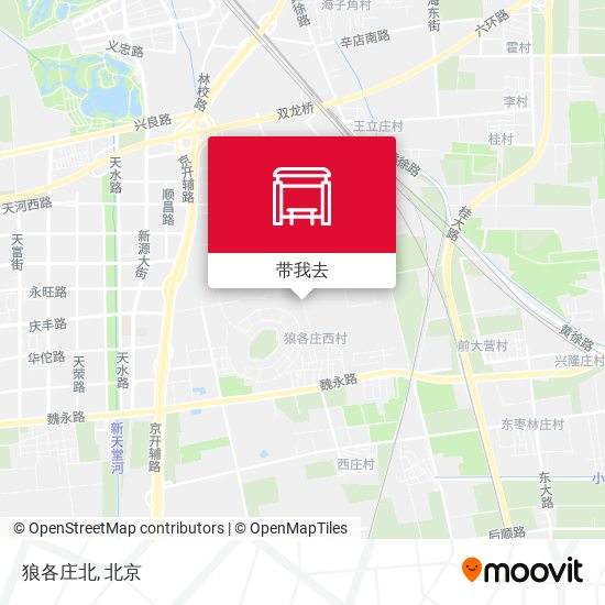 狼各庄北地图