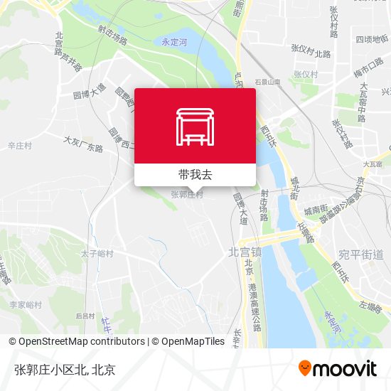张郭庄小区北地图
