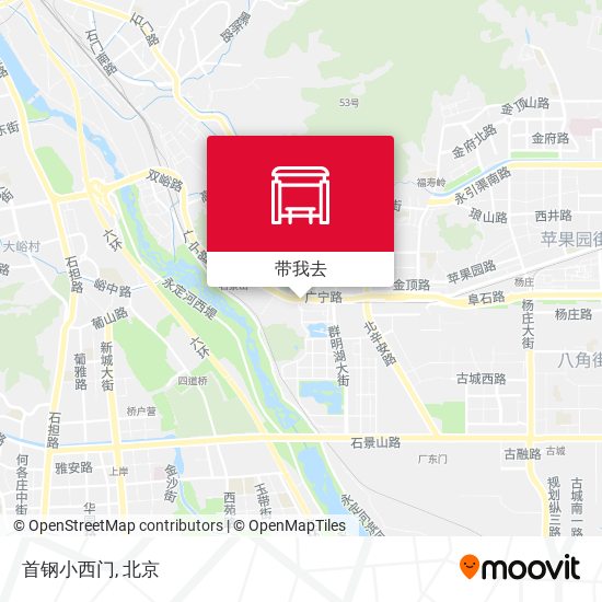 首钢小西门地图