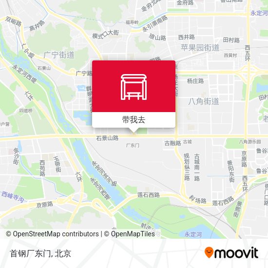 首钢厂东门地图