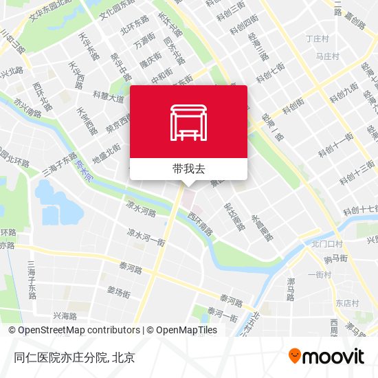 同仁医院亦庄分院地图