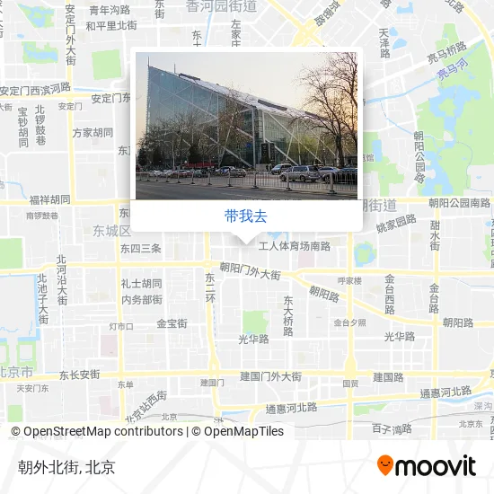 朝外北街地图