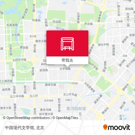 中国现代文学馆地图