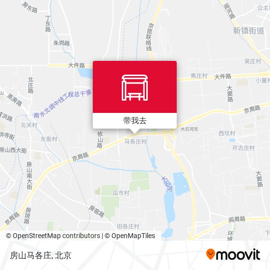 房山马各庄地图