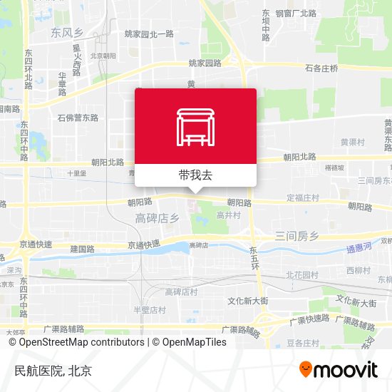民航医院地图