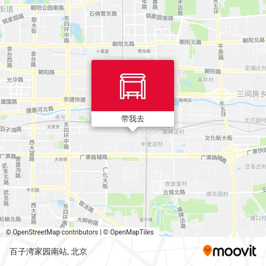 百子湾家园南站地图