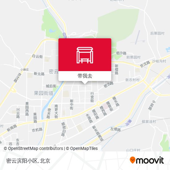 密云滨阳小区地图