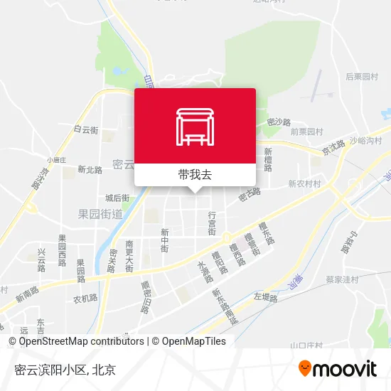 密云滨阳小区地图