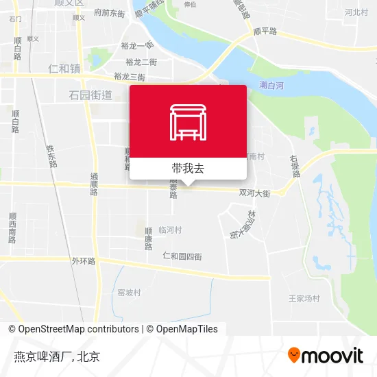 燕京啤酒厂地图