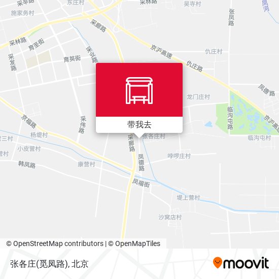 张各庄(觅凤路)地图
