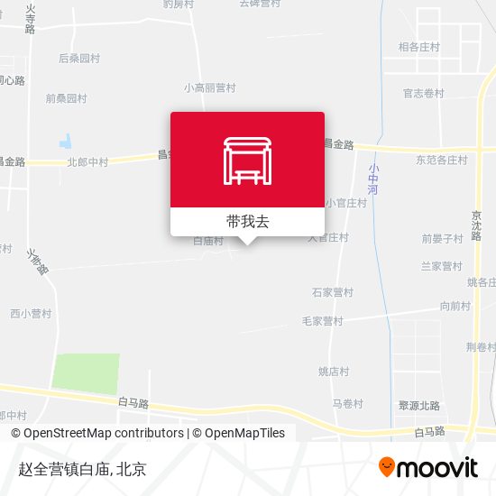 赵全营镇白庙地图
