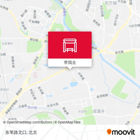 东苇路北口地图