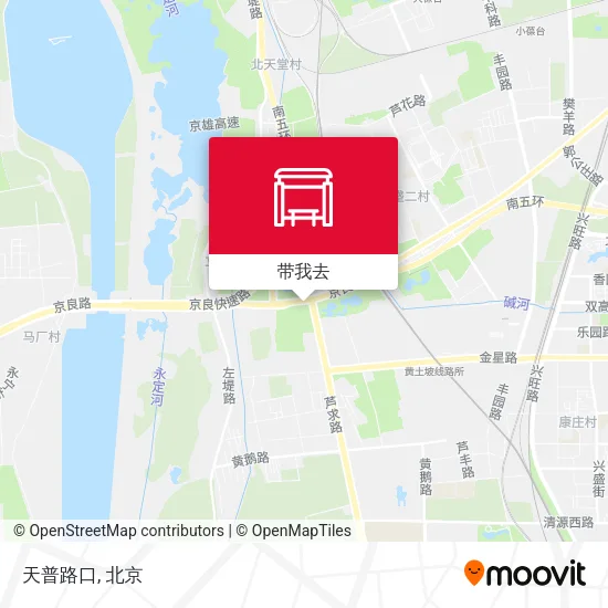 天普路口地图