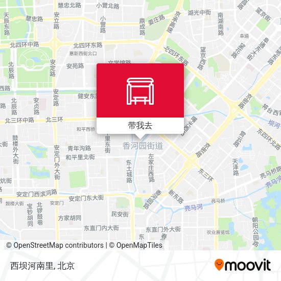 西坝河南里地图