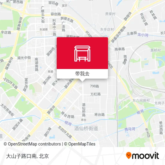 大山子路口南地图