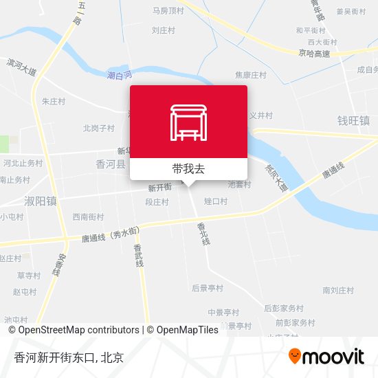 香河新开街东口地图