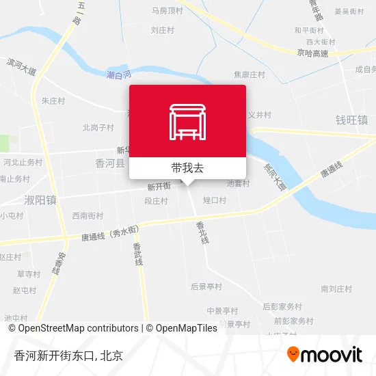 香河新开街东口地图