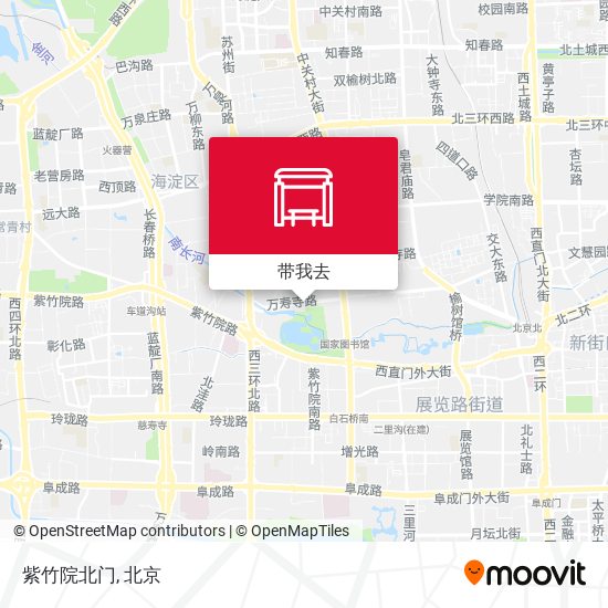 紫竹院北门地图