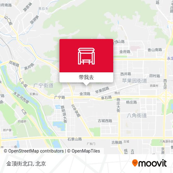 金顶街北口地图